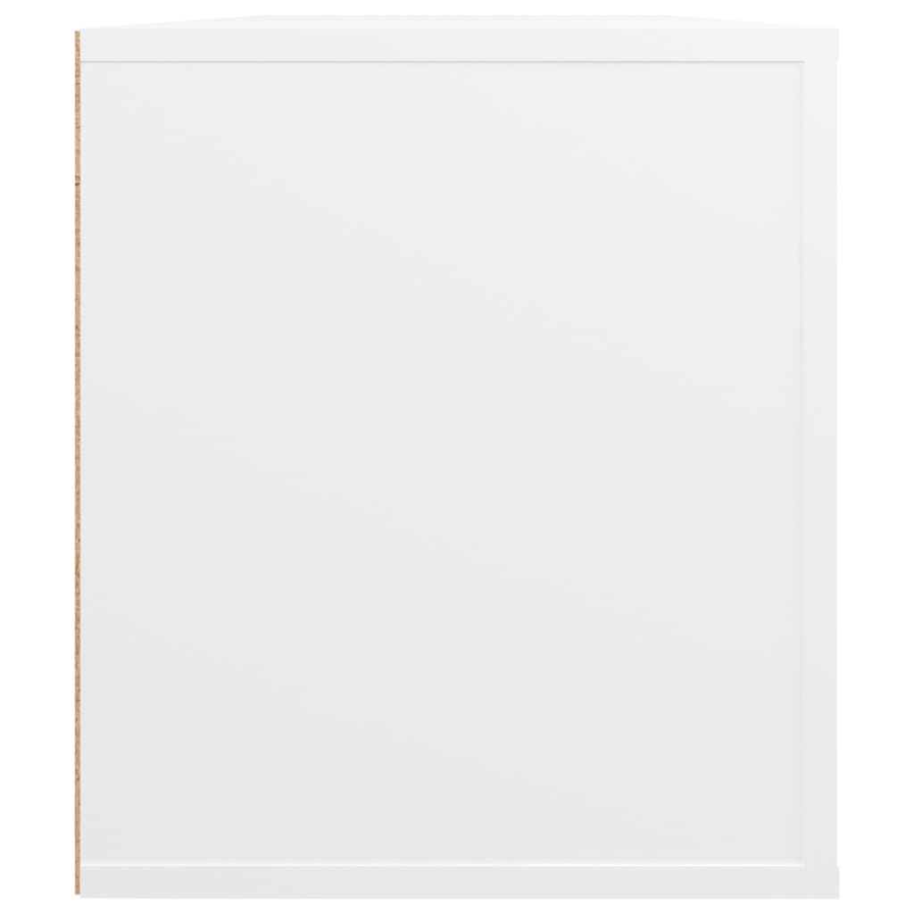 vidaXL Comodă TV, alb, 100x35x40 cm, lemn prelucrat