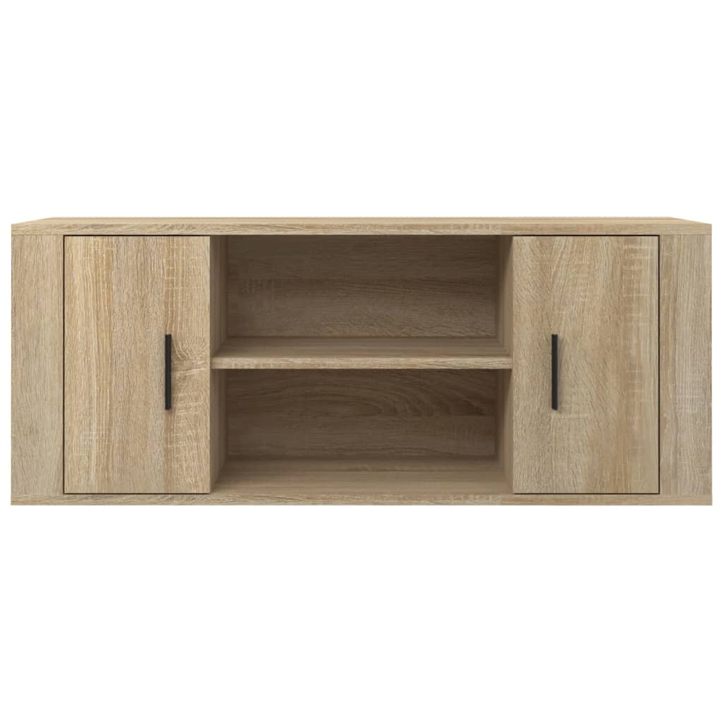 vidaXL Comodă TV, stejar sonoma, 100x35x40 cm, lemn prelucrat vidaXL Comodă TV, stejar sonoma, 100x35x40 cm, lemn prelucrat