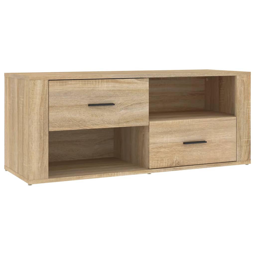 vidaXL Comodă TV, stejar sonoma, 100x35x40 cm, lemn prelucrat vidaXL Comodă TV, stejar sonoma, 100x35x40 cm, lemn prelucrat