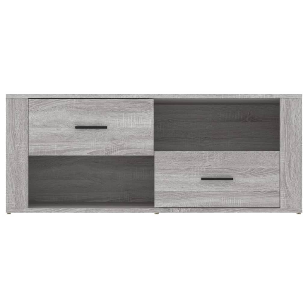 vidaXL Comodă TV, gri sonoma, 100x35x40 cm, lemn prelucrat vidaXL Comodă TV, gri sonoma, 100x35x40 cm, lemn prelucrat