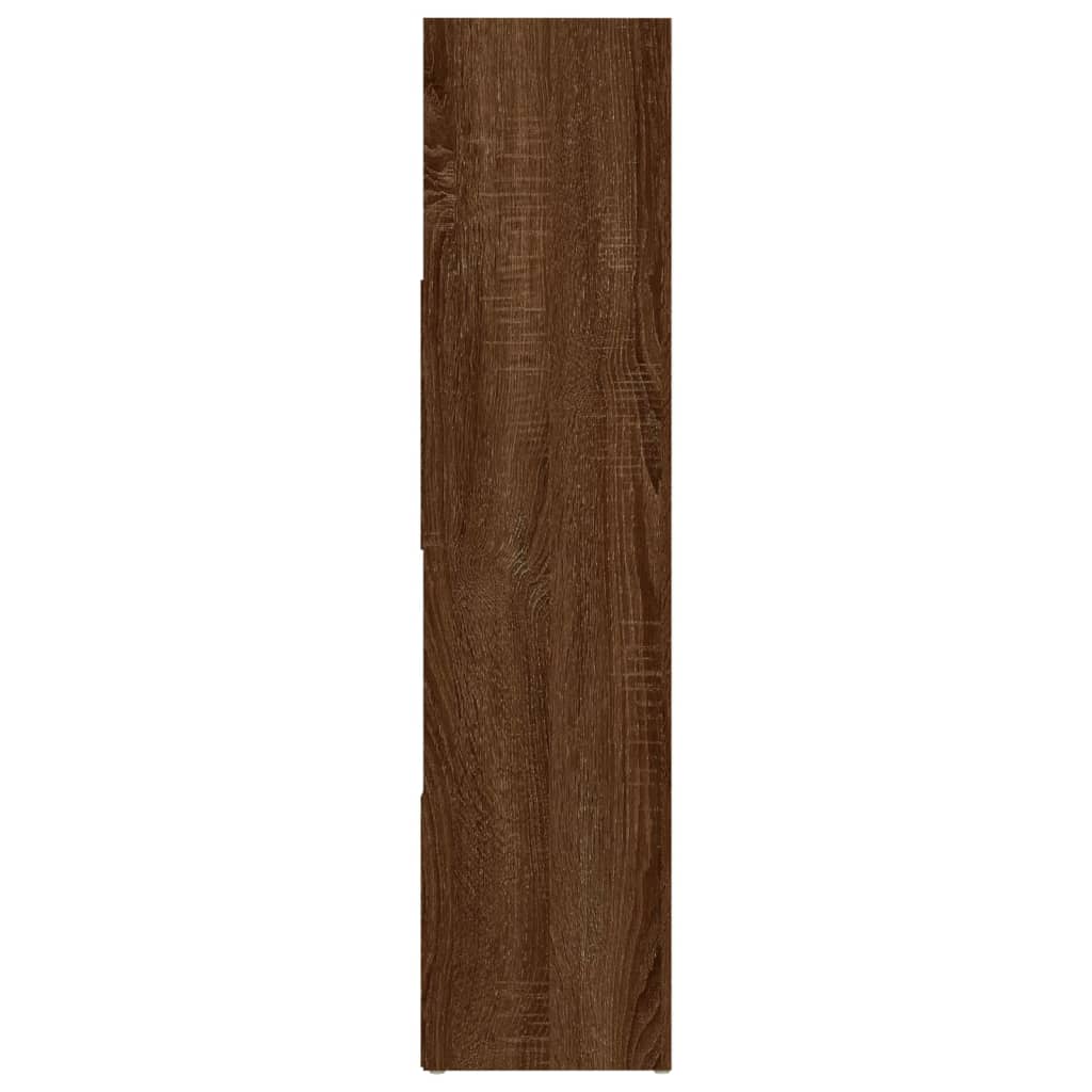 vidaXL Bibliotecă/Separator de cameră, stejar maro, 105x24x102 cm