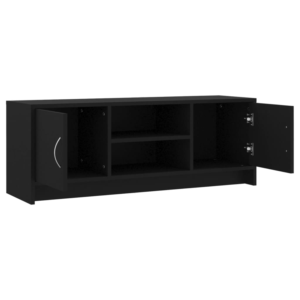 vidaXL Comodă TV, negru, 102x30x37,5 cm, lemn prelucrat