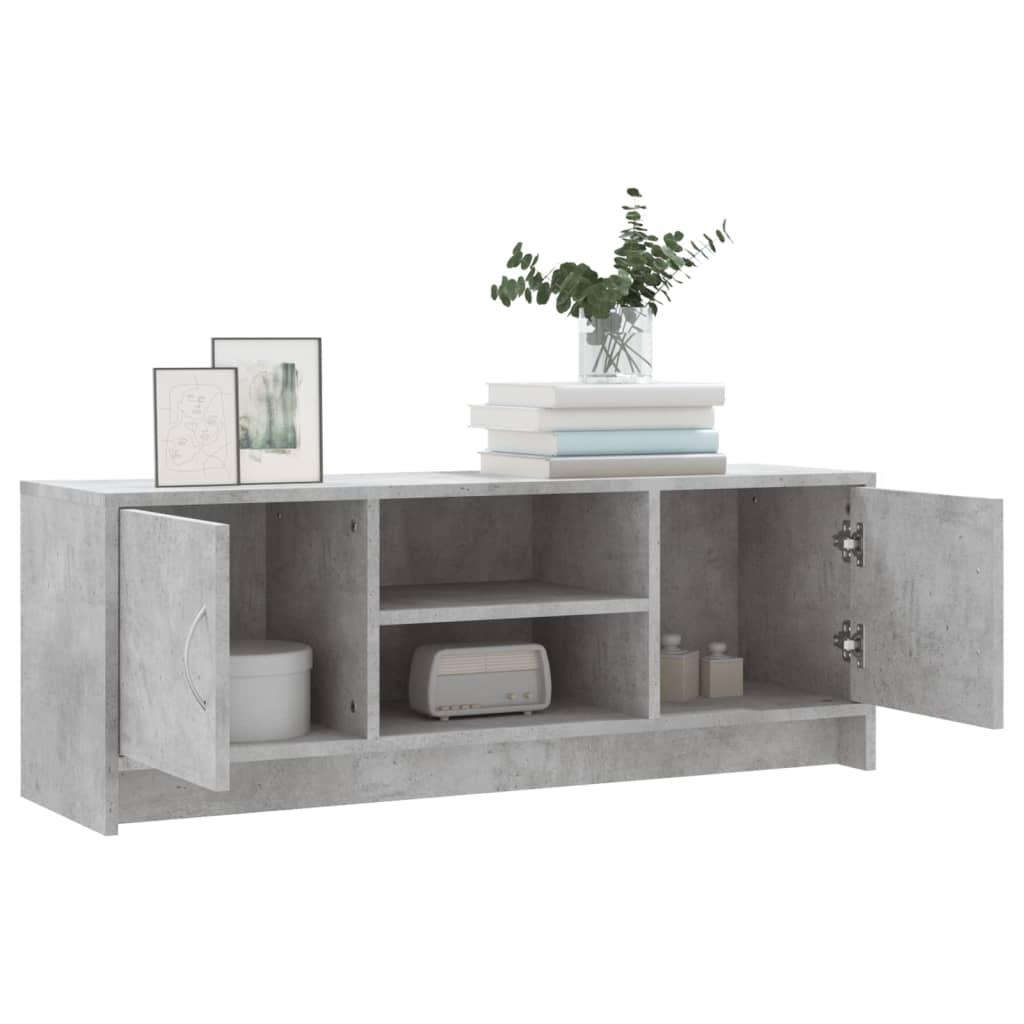 vidaXL Comodă TV, gri beton, 102x30x37,5 cm, lemn prelucrat vidaXL Comodă TV, gri beton, 102x30x37,5 cm, lemn prelucrat