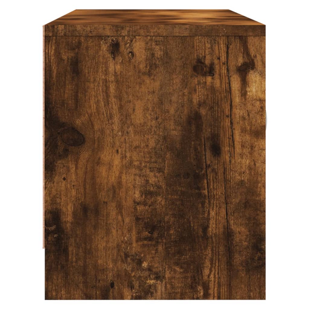 vidaXL Comodă TV, stejar afumat, 102x30x37,5 cm, lemn prelucrat vidaXL Comodă TV, stejar afumat, 102x30x37,5 cm, lemn prelucrat