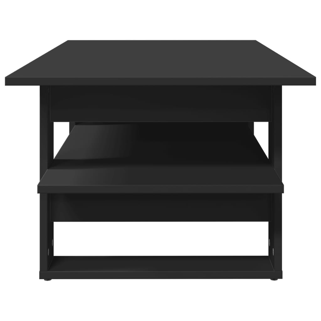 vidaXL Măsuță de cafea, negru, 102x55x42 cm, lemn prelucrat vidaXL Măsuță de cafea, negru, 102x55x42 cm, lemn prelucrat