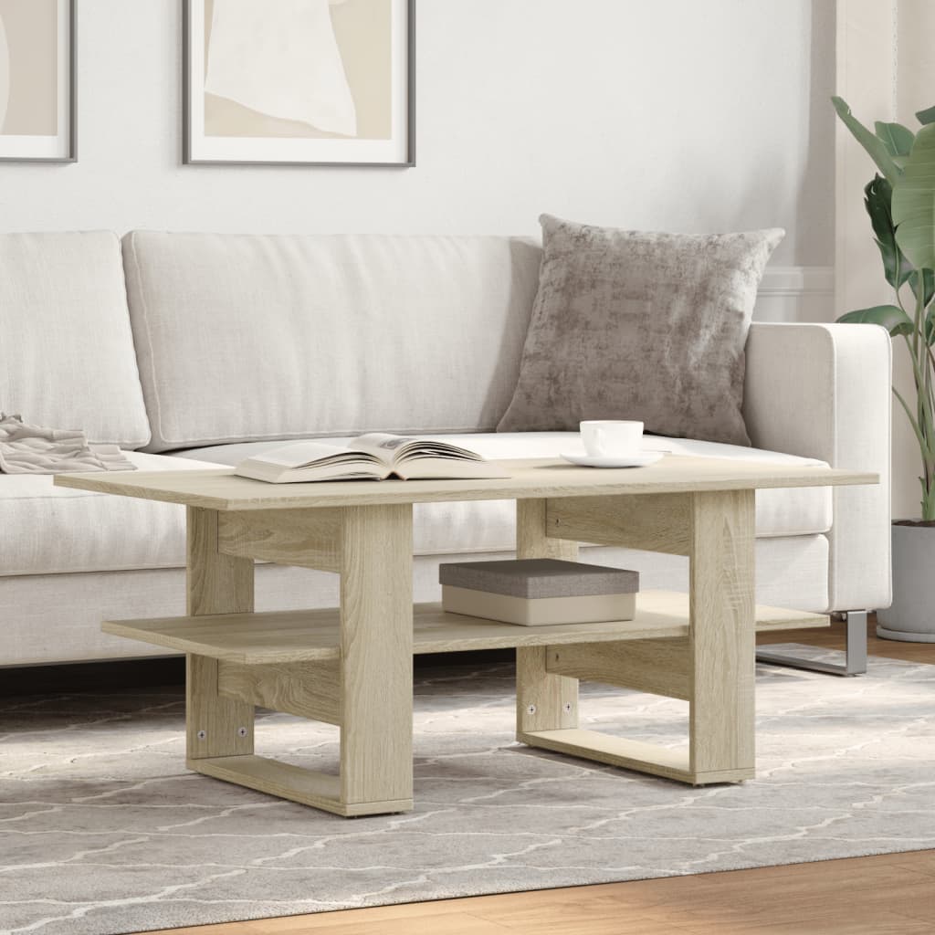 vidaXL Măsuță de cafea, stejar sonoma, 102x55x42 cm, lemn prelucrat vidaXL Măsuță de cafea, stejar sonoma, 102x55x42 cm, lemn prelucrat
