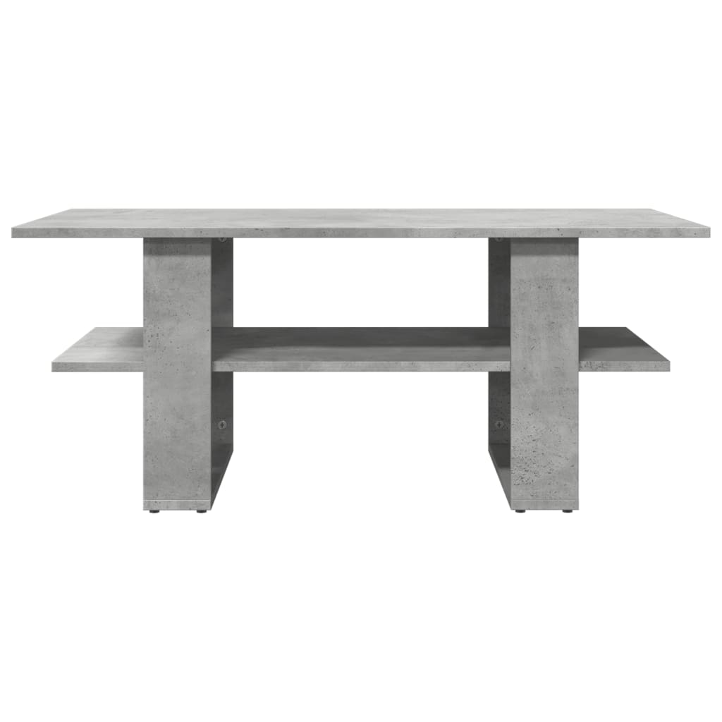 vidaXL Măsuță de cafea, gri beton, 102x55x42 cm, lemn prelucrat