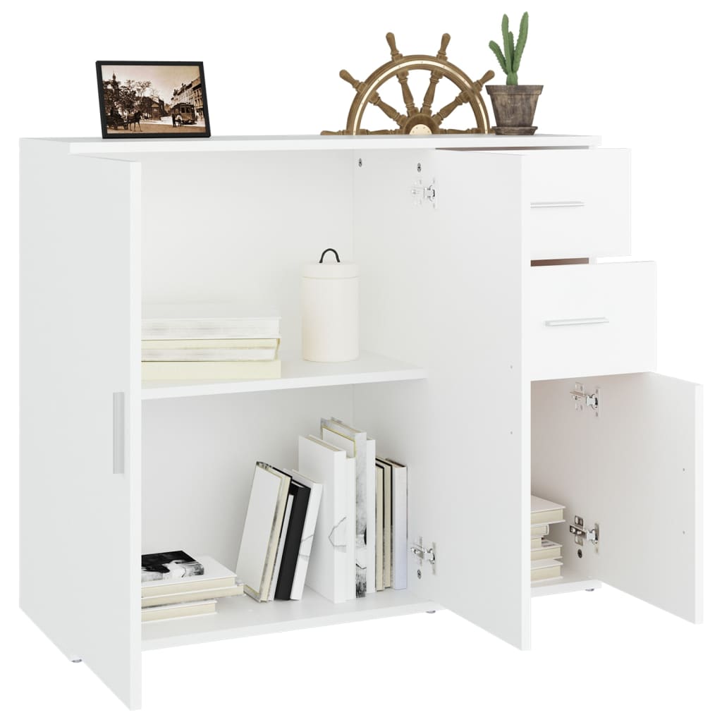 vidaXL Servantă, alb, 91x29,5x75 cm, lemn prelucrat vidaXL Servantă, alb, 91x29,5x75 cm, lemn prelucrat