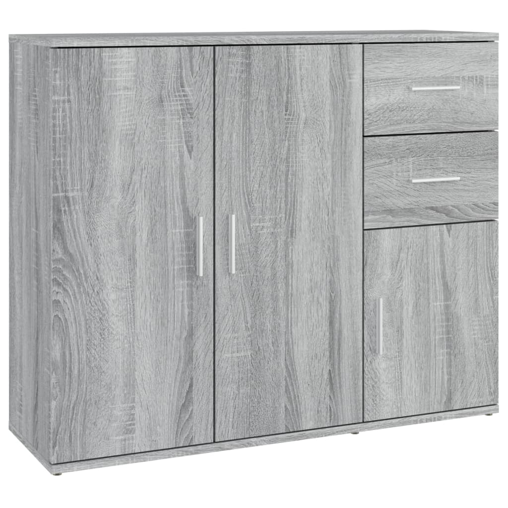 vidaXL Servantă, sonoma gri, 91x29,5x75 cm, lemn prelucrat