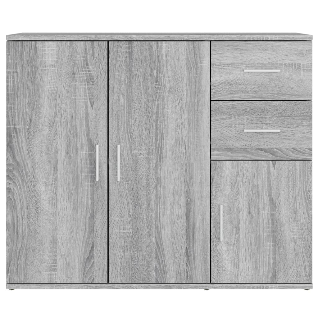vidaXL Servantă, sonoma gri, 91x29,5x75 cm, lemn prelucrat