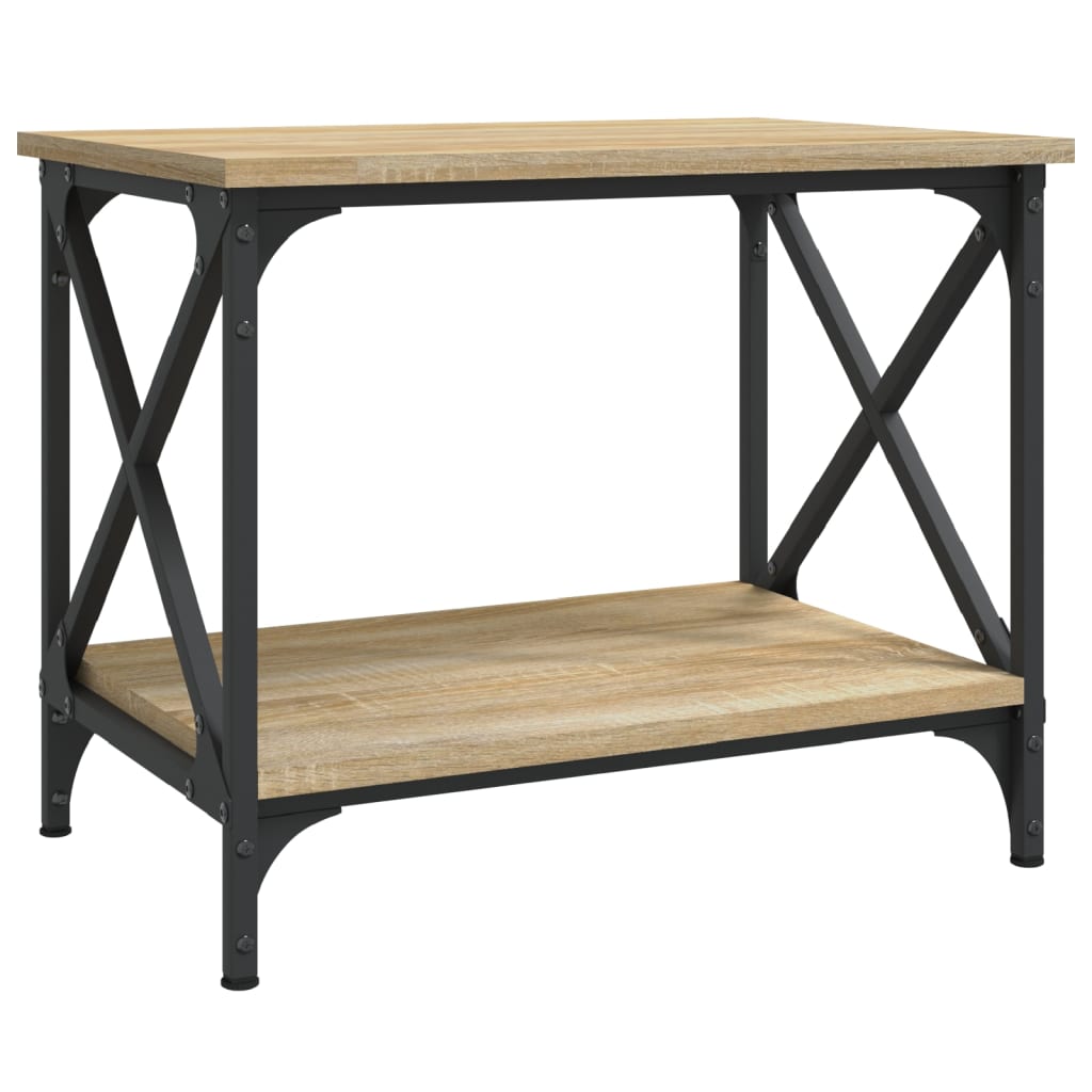 vidaXL Masă laterală, stejar sonoma, 55x38x45 cm, lemn prelucrat vidaXL Masă laterală, stejar sonoma, 55x38x45 cm, lemn prelucrat