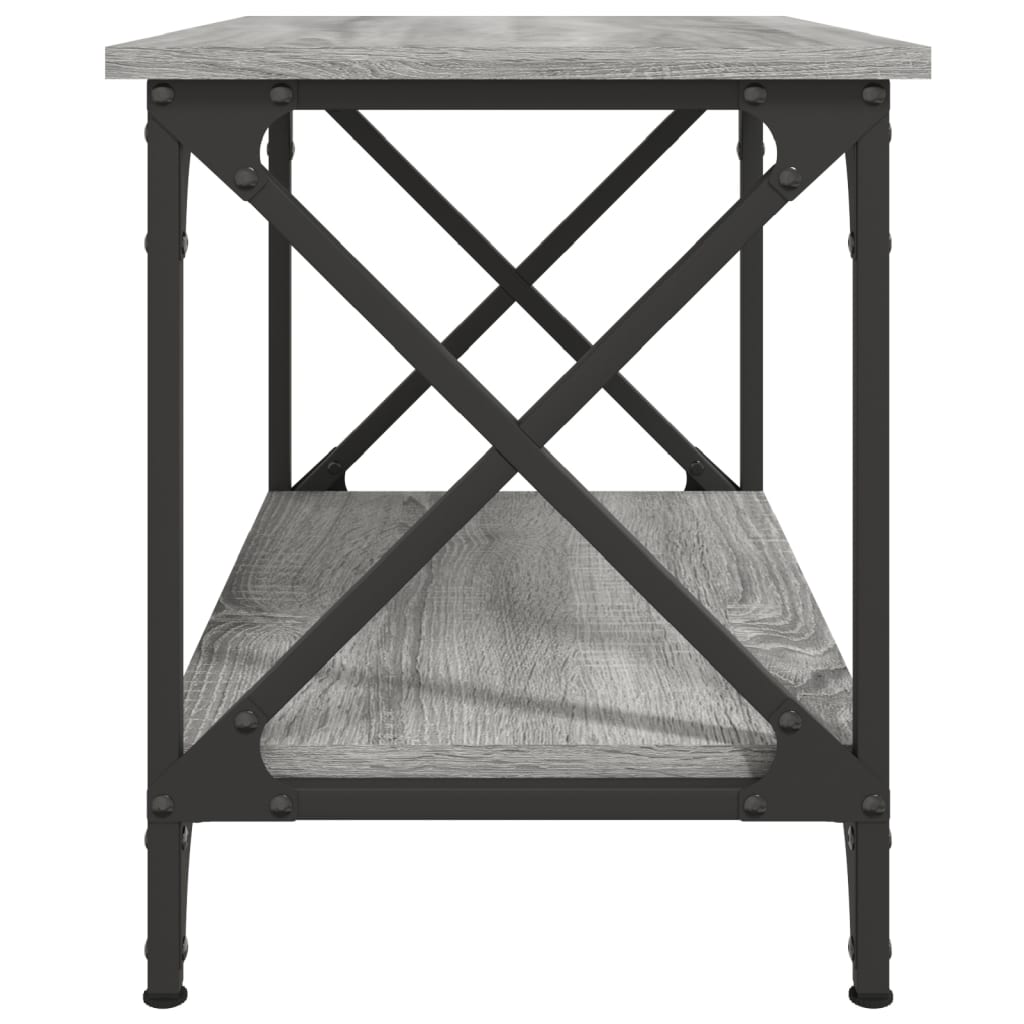 vidaXL Măsuță laterală, gri sonoma, 55x38x45 cm, lemn prelucrat