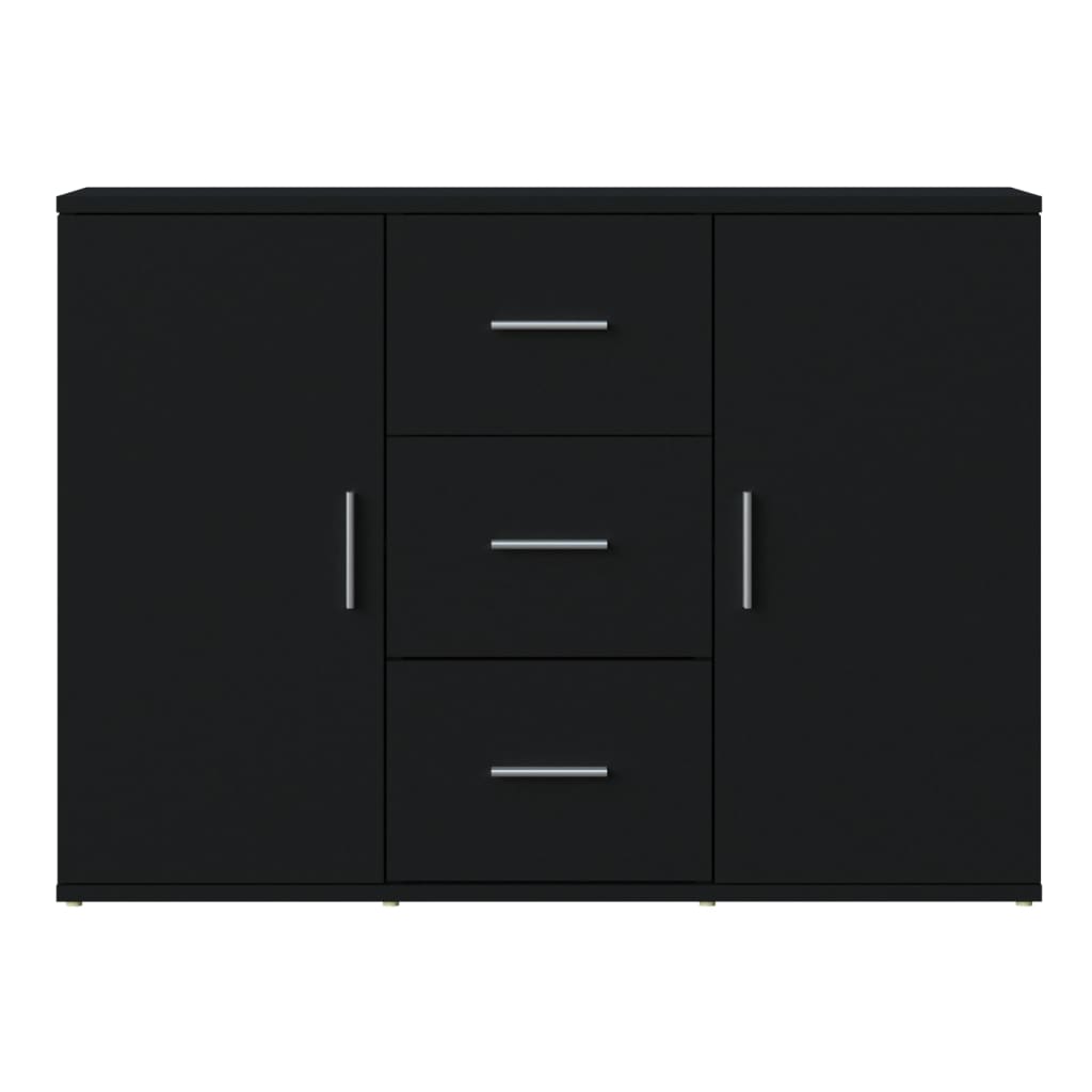 vidaXL Servantă, negru, 91x29,5x65 cm, lemn prelucrat vidaXL Servantă, negru, 91x29,5x65 cm, lemn prelucrat