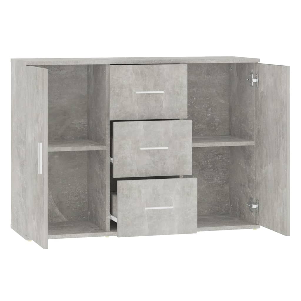 vidaXL Servantă, gri beton, 91x29,5x65 cm, lemn prelucrat vidaXL Servantă, gri beton, 91x29,5x65 cm, lemn prelucrat