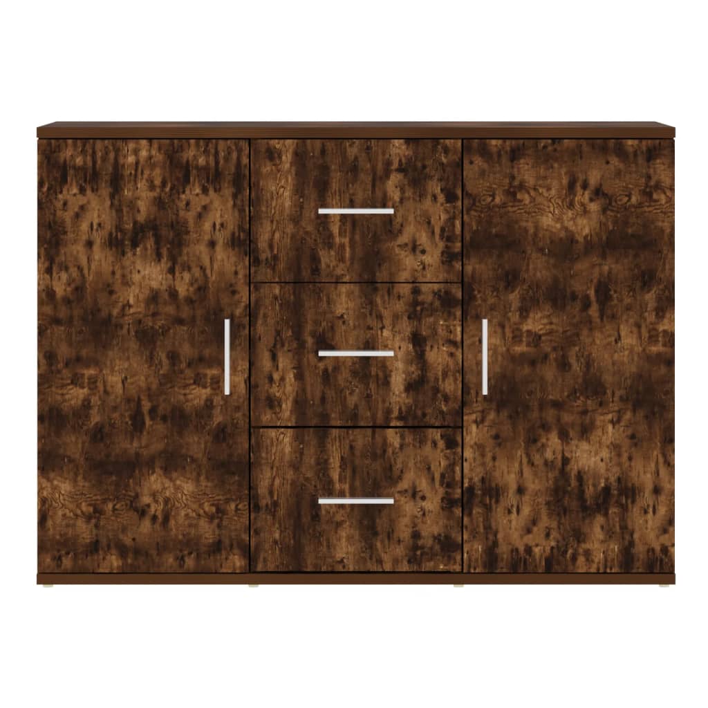 vidaXL Dulap, stejar fumuriu, 91x29,5x65 cm, lemn compozit