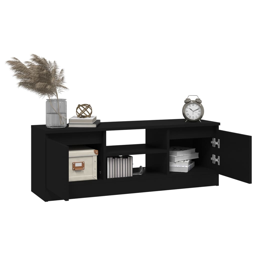 vidaXL Comodă TV cu ușă, negru, 102x30x36 cm vidaXL Comodă TV cu ușă, negru, 102x30x36 cm