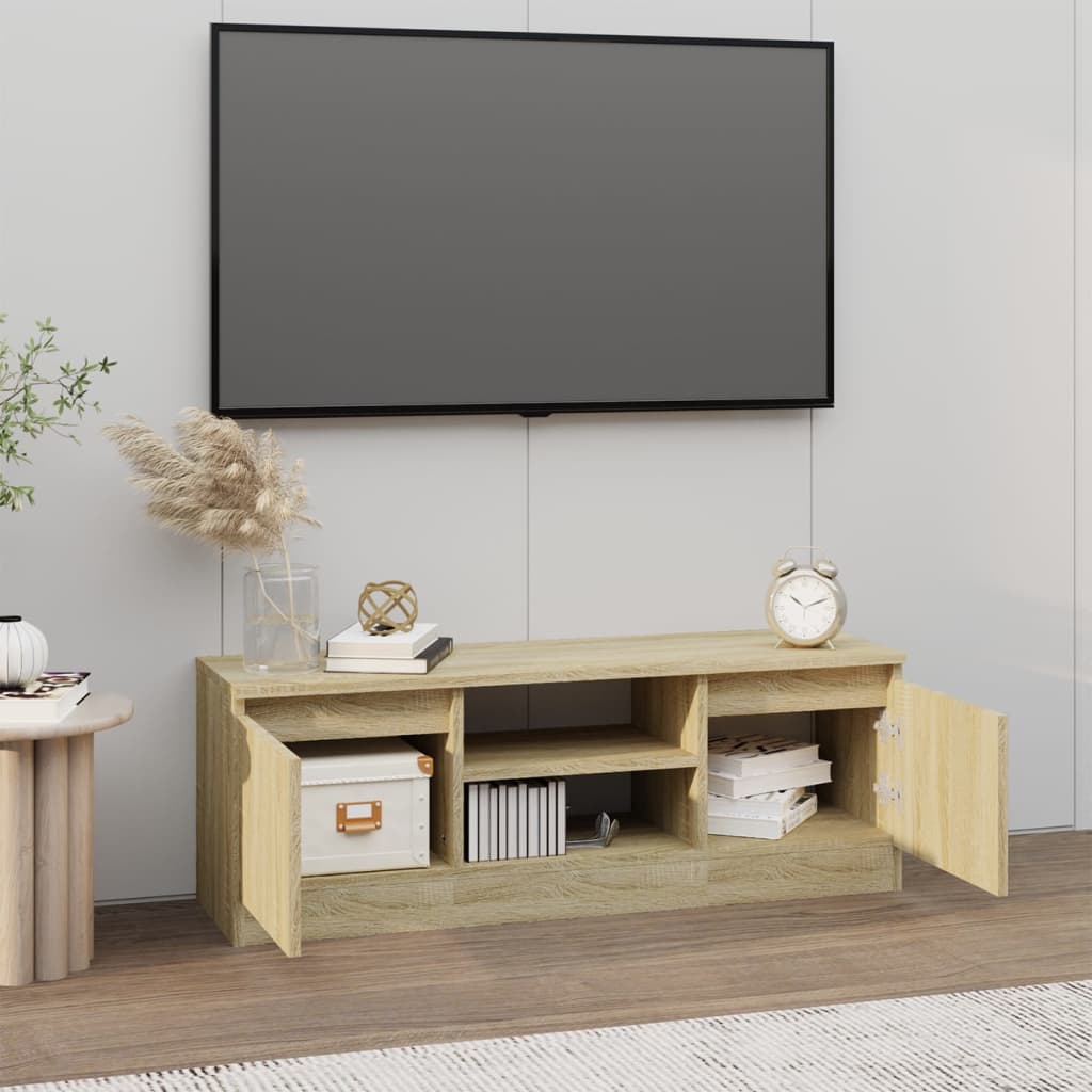 vidaXL Comodă TV cu ușă, stejar sonoma, 102x30x36 cm vidaXL Comodă TV cu ușă, stejar sonoma, 102x30x36 cm
