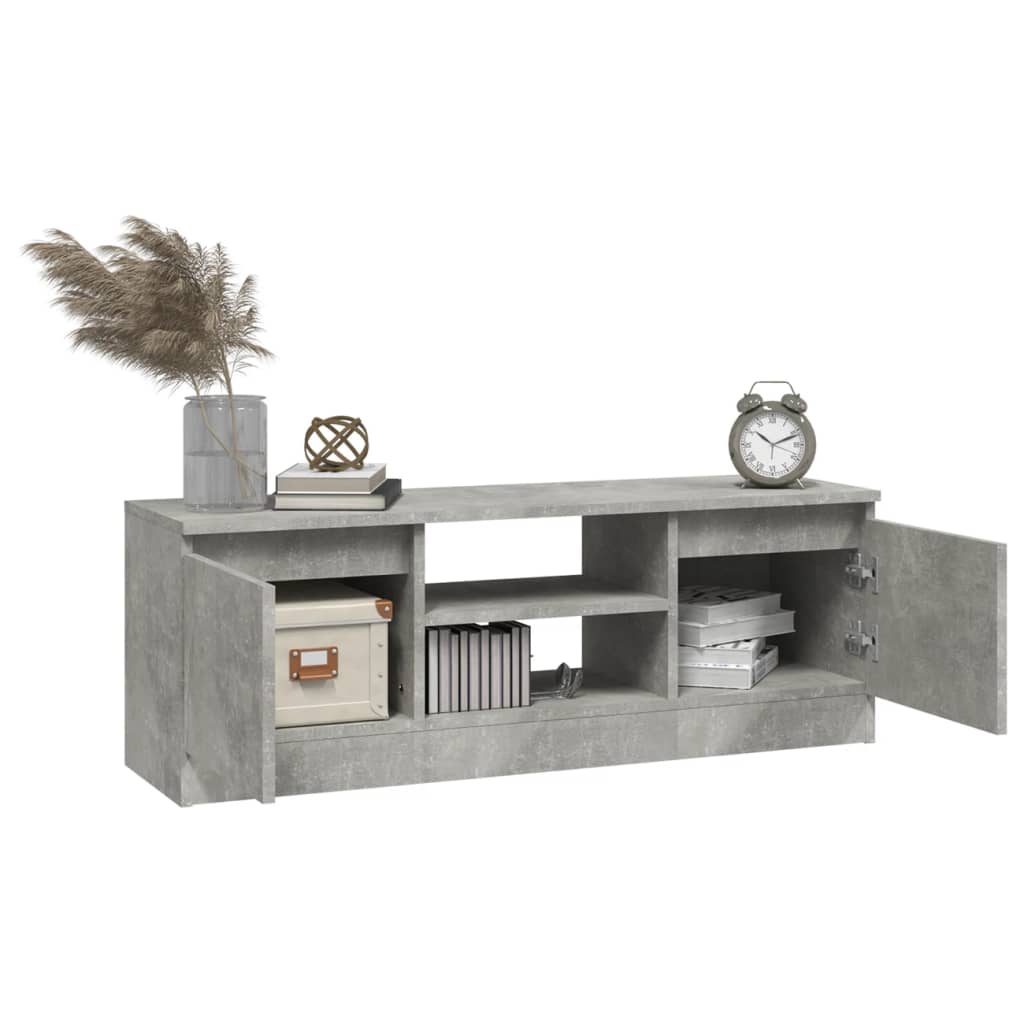 vidaXL Comodă TV cu ușă, gri beton, 102x30x36 cm vidaXL Comodă TV cu ușă, gri beton, 102x30x36 cm