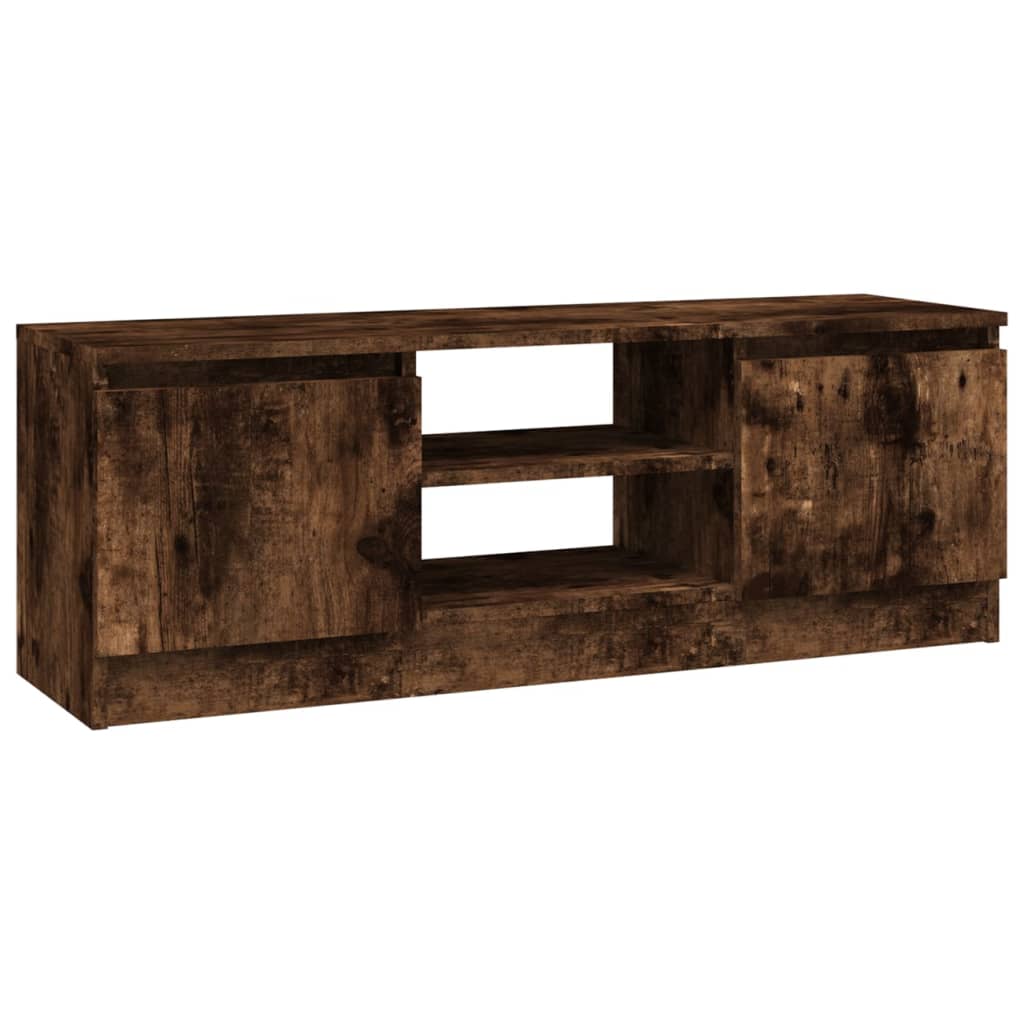 vidaXL Comodă TV cu ușă, stejar fumuriu, 102x30x36 cm vidaXL Comodă TV cu ușă, stejar fumuriu, 102x30x36 cm