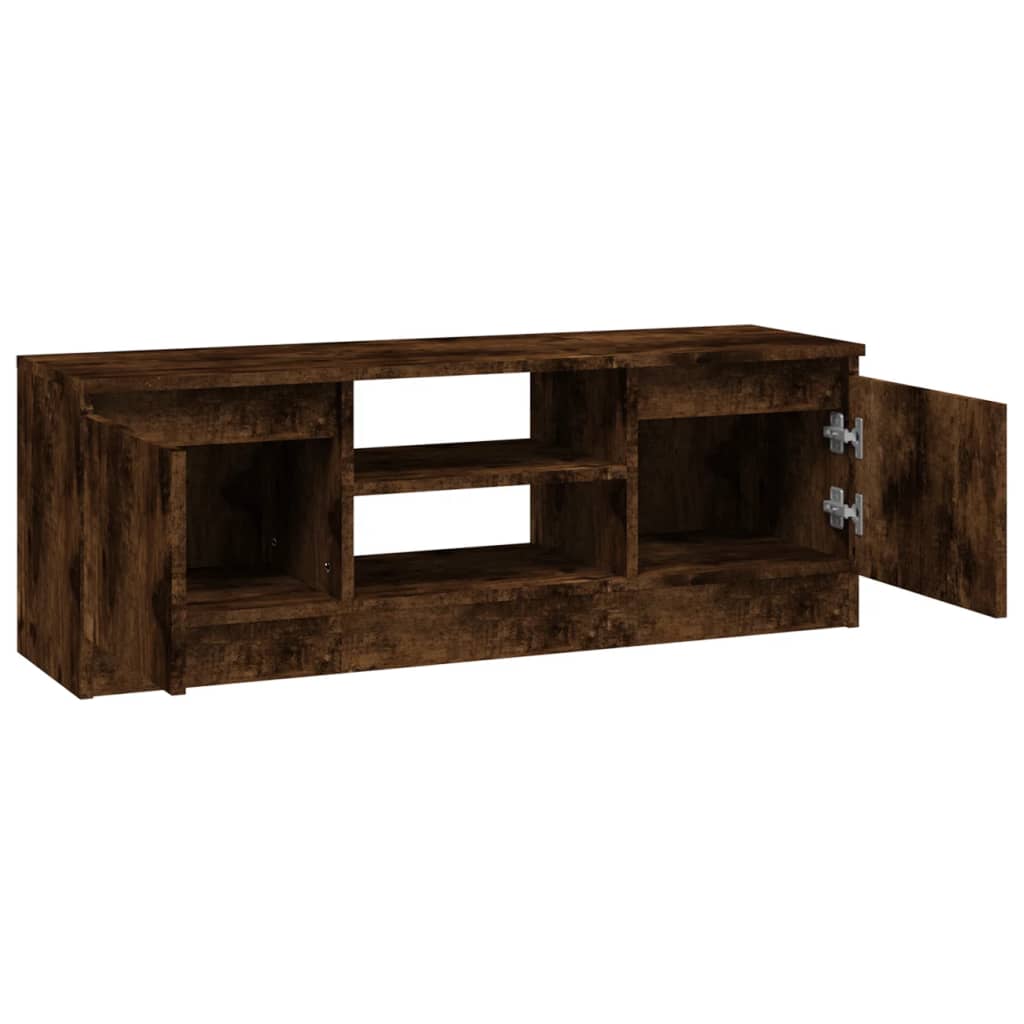 vidaXL Comodă TV cu ușă, stejar fumuriu, 102x30x36 cm vidaXL Comodă TV cu ușă, stejar fumuriu, 102x30x36 cm