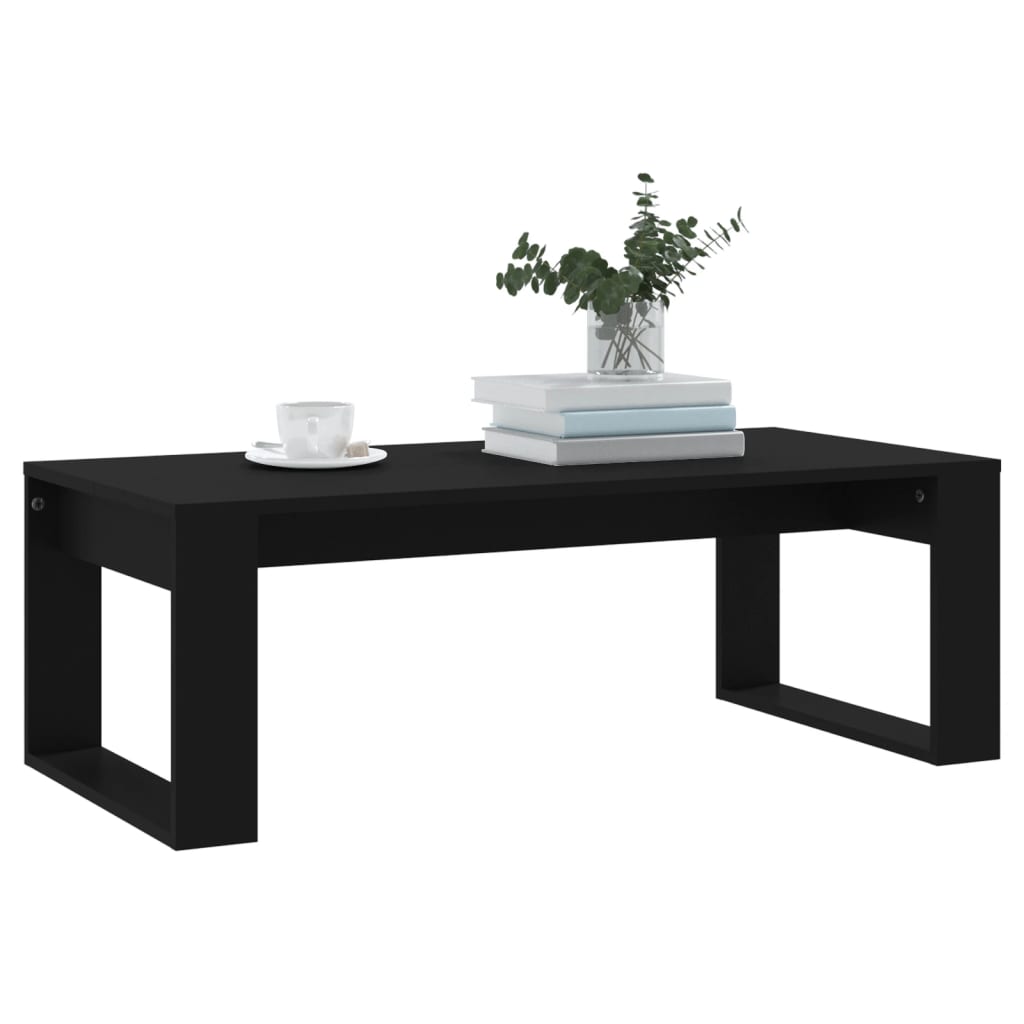 vidaXL Măsuță de cafea, negru, 102x50x35 cm, lemn compozit vidaXL Măsuță de cafea, negru, 102x50x35 cm, lemn compozit