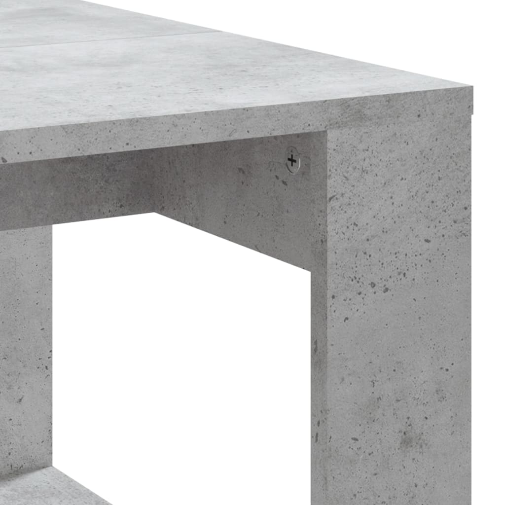 vidaXL Măsuță de cafea, gri beton, 102x50x35 cm, lemn prelucrat vidaXL Măsuță de cafea, gri beton, 102x50x35 cm, lemn prelucrat