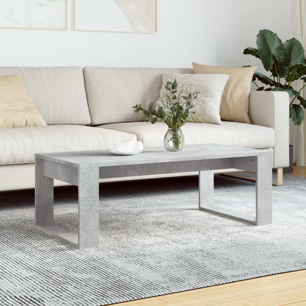 vidaXL Măsuță de cafea, gri beton, 102x50x35 cm, lemn prelucrat vidaXL Măsuță de cafea, gri beton, 102x50x35 cm, lemn prelucrat