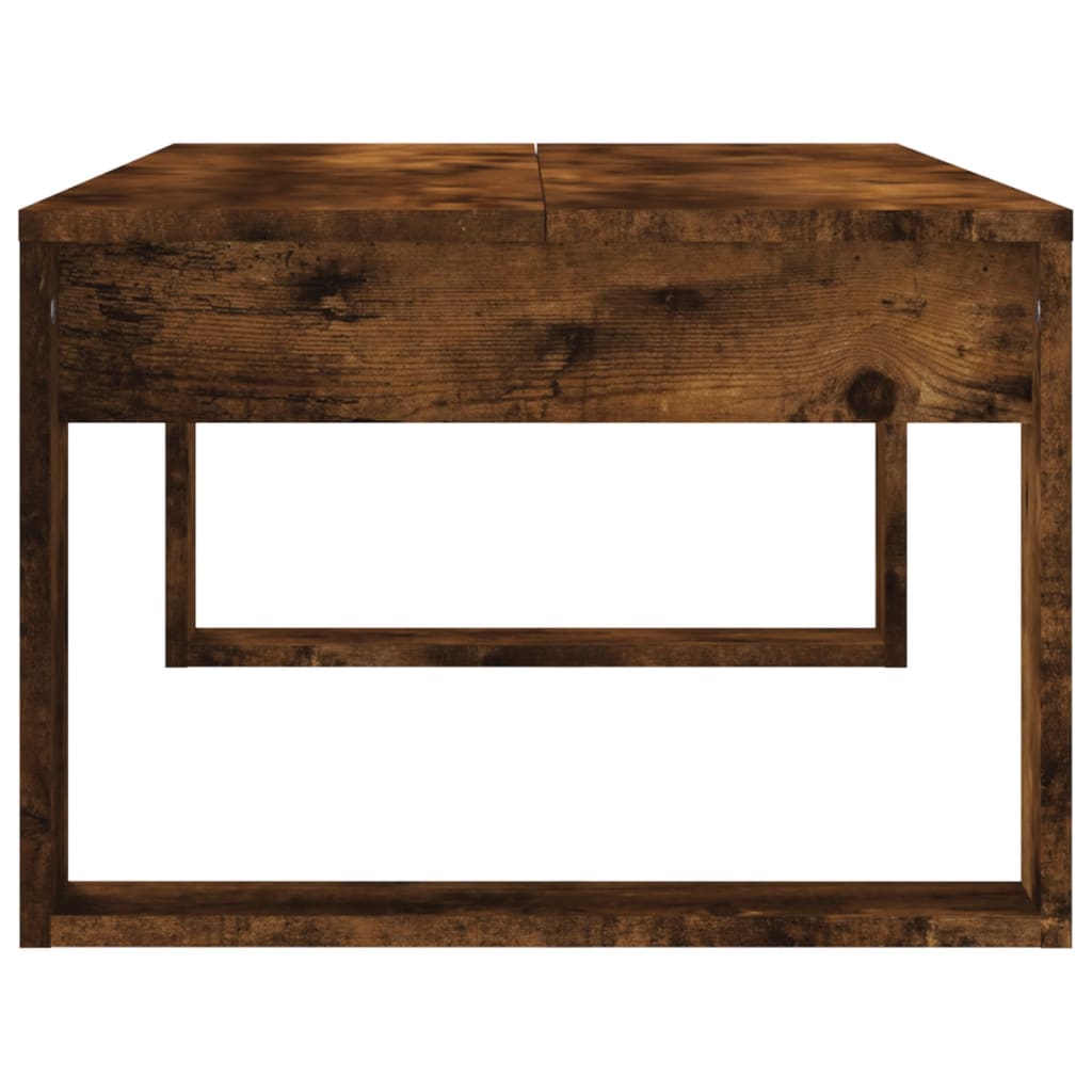 vidaXL Măsuță de cafea, stejar afumat, 102x50x35 cm, lemn prelucrat