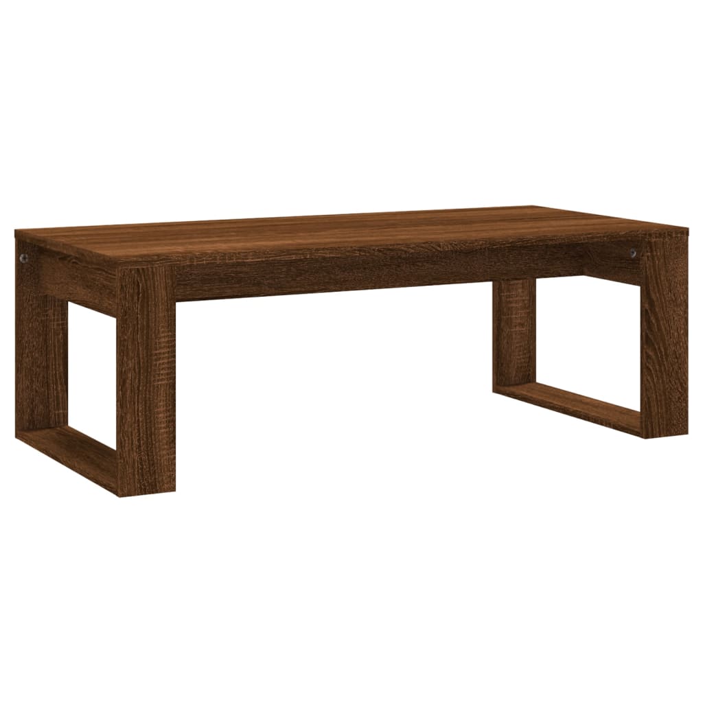 vidaXL Măsuță de cafea, stejar maro, 102x50x35 cm, lemn prelucrat vidaXL Măsuță de cafea, stejar maro, 102x50x35 cm, lemn prelucrat