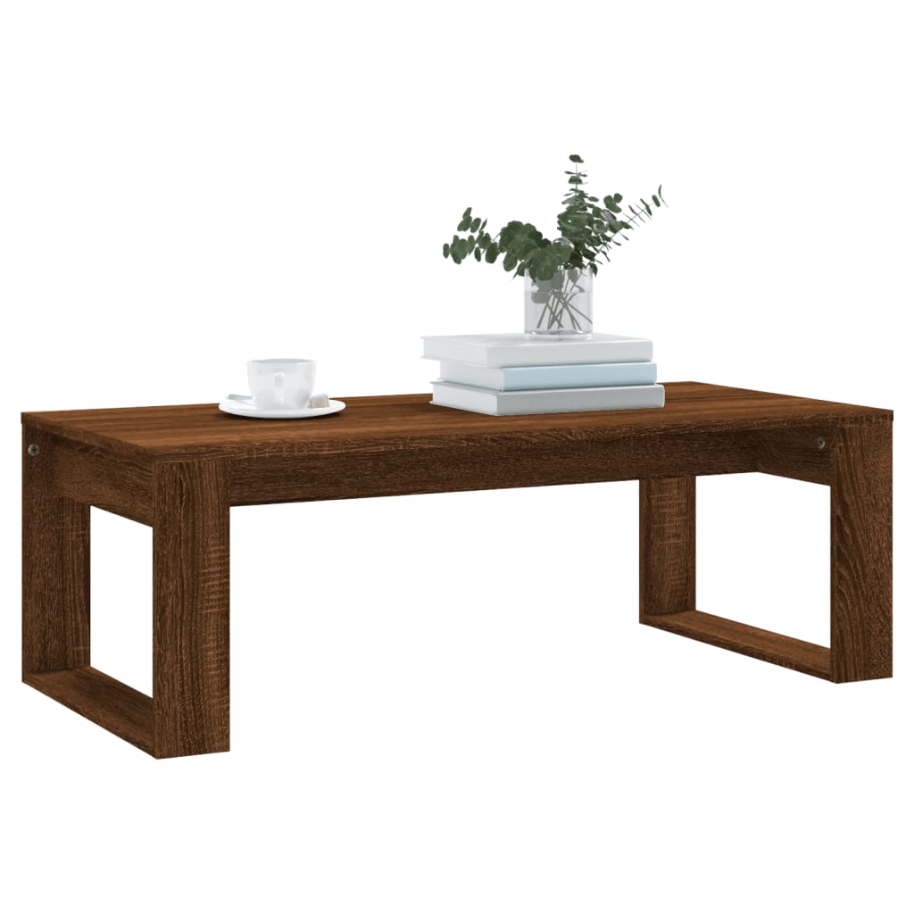 vidaXL Măsuță de cafea, stejar maro, 102x50x35 cm, lemn prelucrat vidaXL Măsuță de cafea, stejar maro, 102x50x35 cm, lemn prelucrat