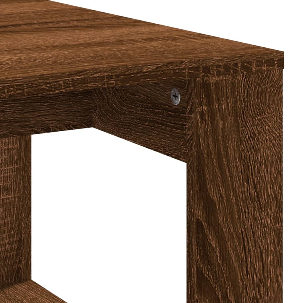 vidaXL Măsuță de cafea, stejar maro, 102x50x35 cm, lemn prelucrat vidaXL Măsuță de cafea, stejar maro, 102x50x35 cm, lemn prelucrat