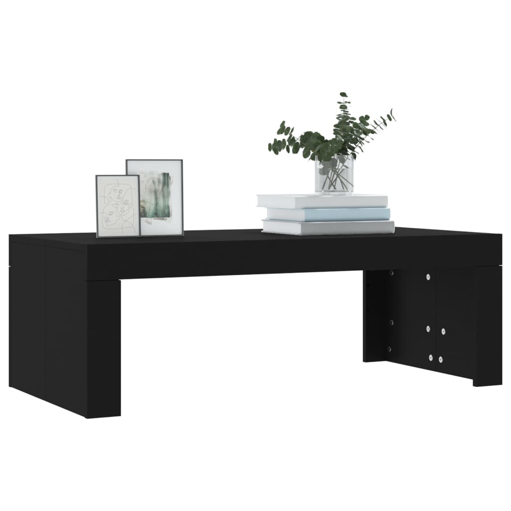 vidaXL Măsuță de cafea, negru, 102x50x36 cm, lemn prelucrat vidaXL Măsuță de cafea, negru, 102x50x36 cm, lemn prelucrat