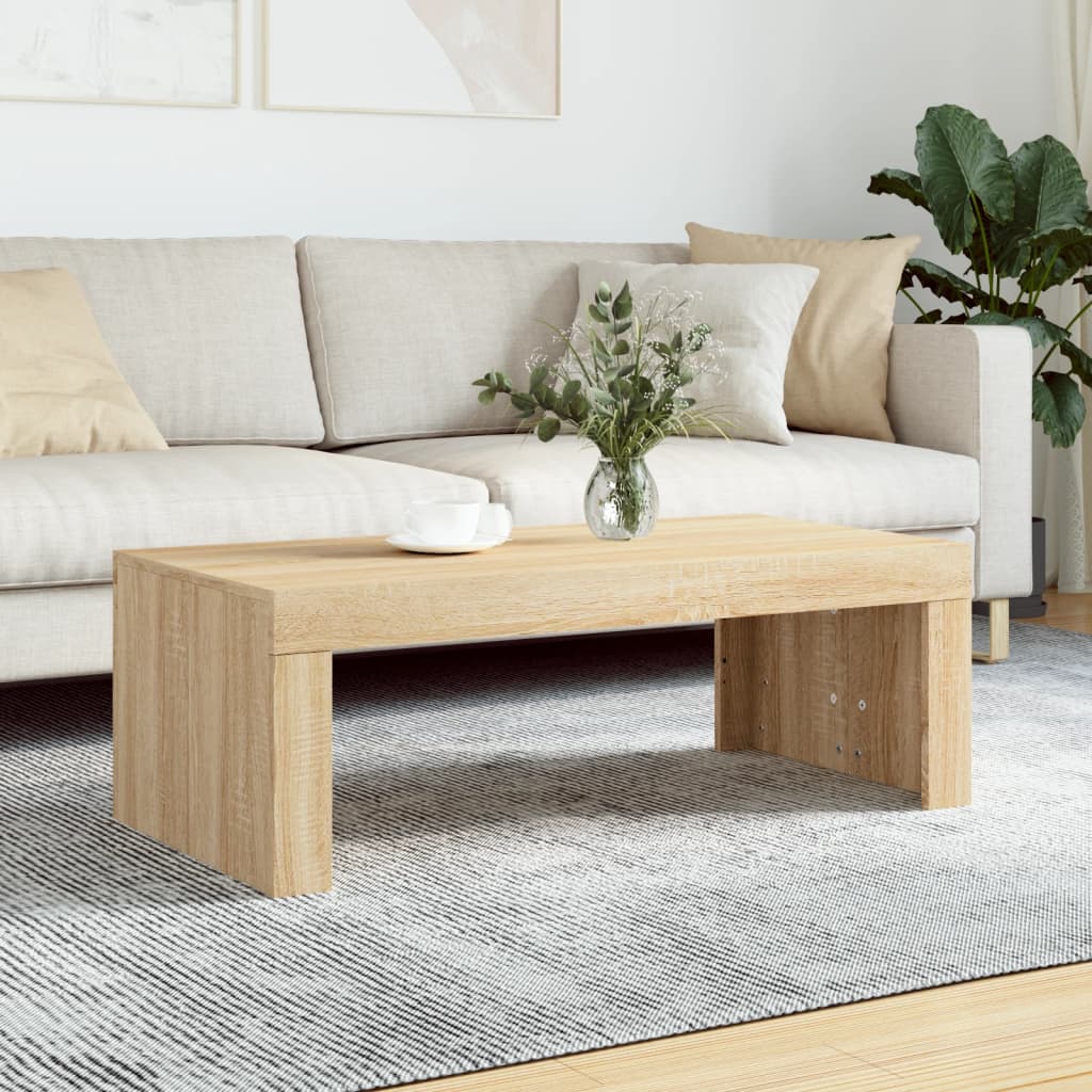 vidaXL Măsuță de cafea, stejar sonoma, 102x50x36 cm, lemn prelucrat vidaXL Măsuță de cafea, stejar sonoma, 102x50x36 cm, lemn prelucrat