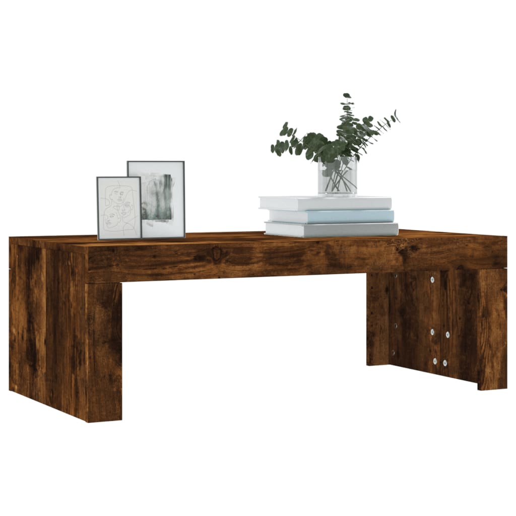 vidaXL Măsuță de cafea, stejar fumuriu, 102x50x36 cm, lemn prelucrat vidaXL Măsuță de cafea, stejar fumuriu, 102x50x36 cm, lemn prelucrat