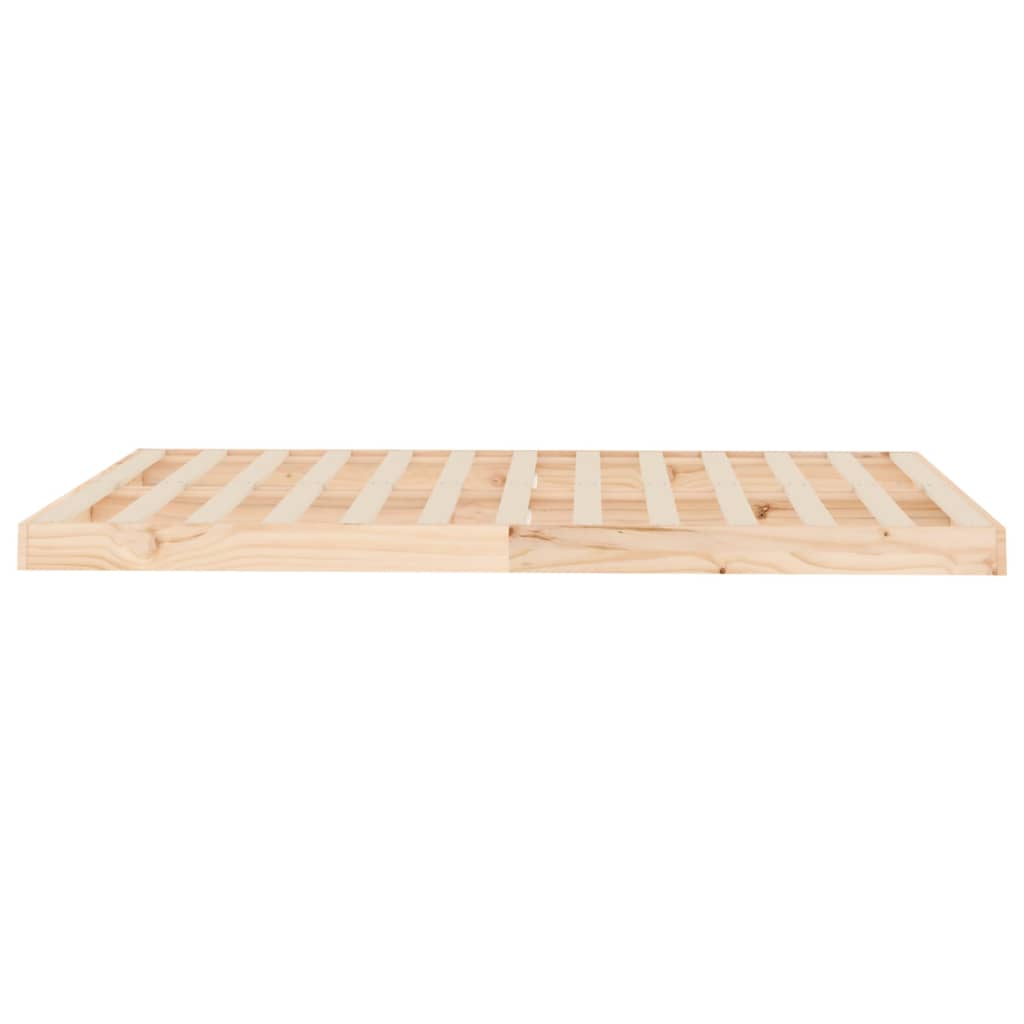 vidaXL Cadru de pat 120x190 cm, mic, dublu, lemn masiv de pin