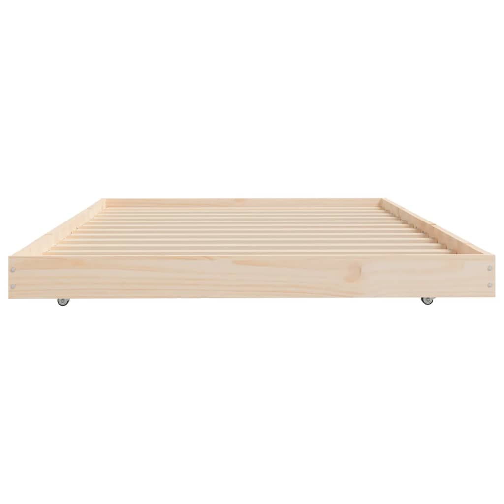 vidaXL Cadru de pat fără saltea, 80x200 cm, lemn masiv de pin