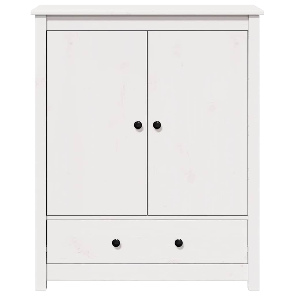 vidaXL Dulap, alb, 83x41,5x100 cm, lemn masiv de pin