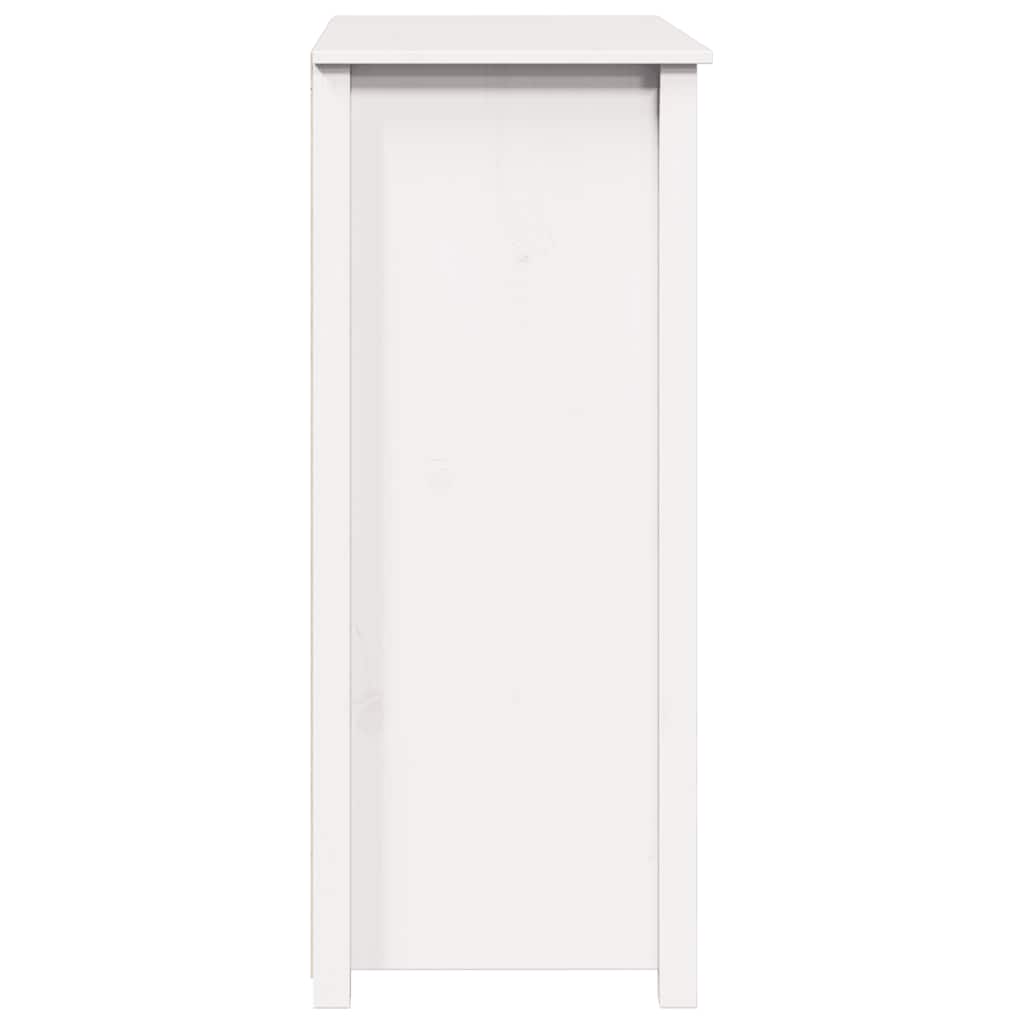 vidaXL Dulap, alb, 83x41,5x100 cm, lemn masiv de pin