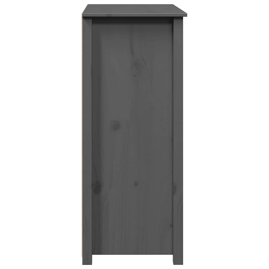 vidaXL Dulap, gri, 83x41,5x100 cm, lemn masiv de pin