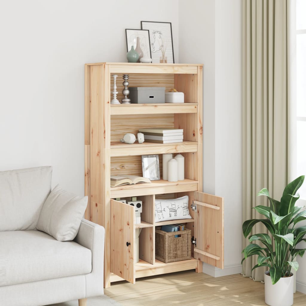 vidaXL Dulap înalt, 80x35x154 cm, lemn masiv de pin vidaXL Dulap înalt, 80x35x154 cm, lemn masiv de pin