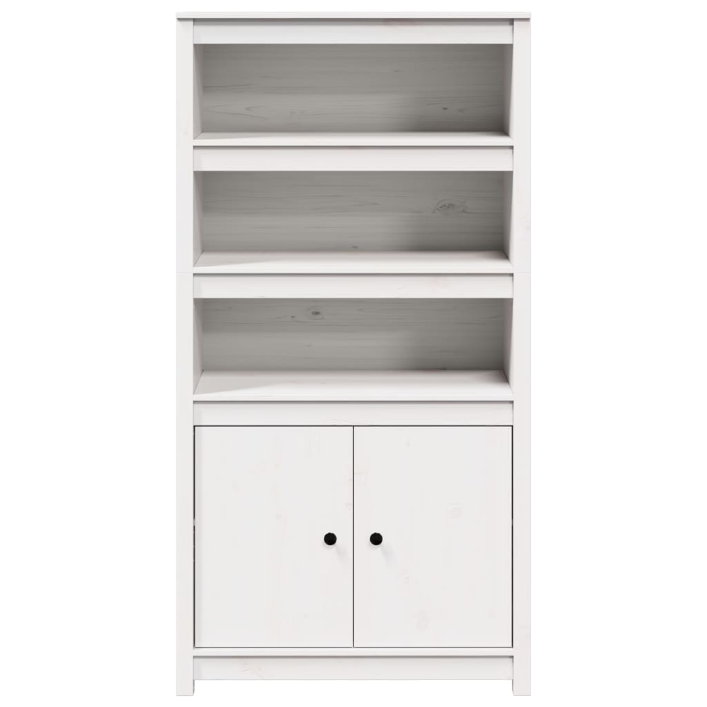 vidaXL Dulap înalt, alb, 80x35x154 cm, lemn masiv de pin