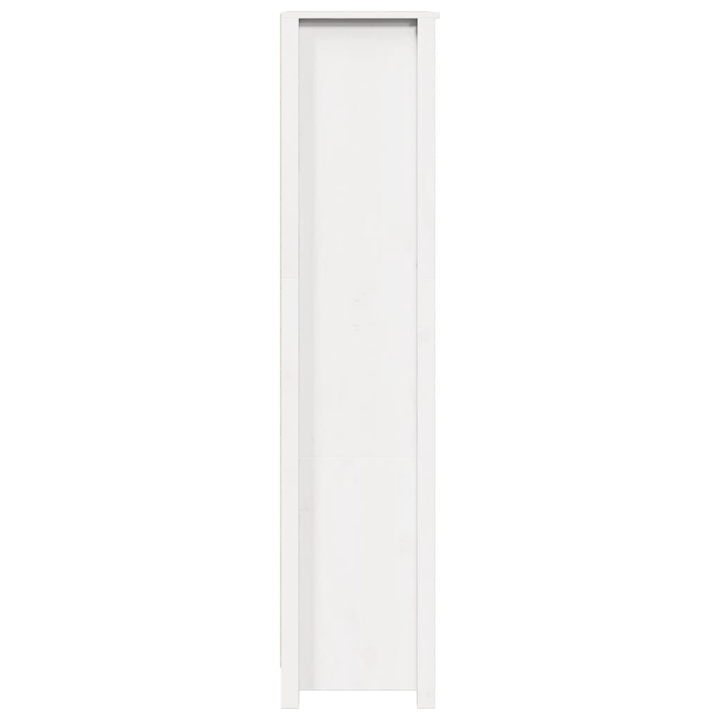 vidaXL Dulap înalt, alb, 80x35x154 cm, lemn masiv de pin