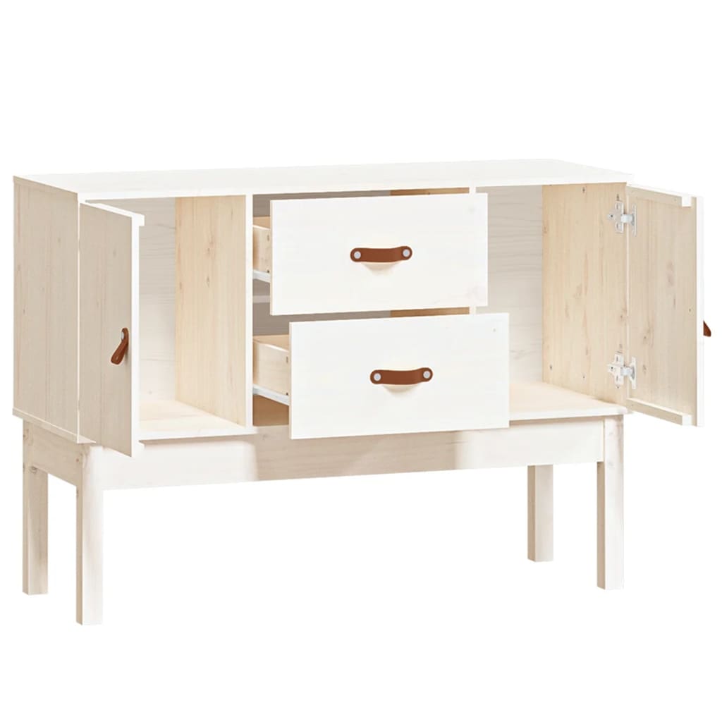 vidaXL Servantă, alb, 110x40x78 cm, lemn masiv de pin vidaXL Servantă, alb, 110x40x78 cm, lemn masiv de pin