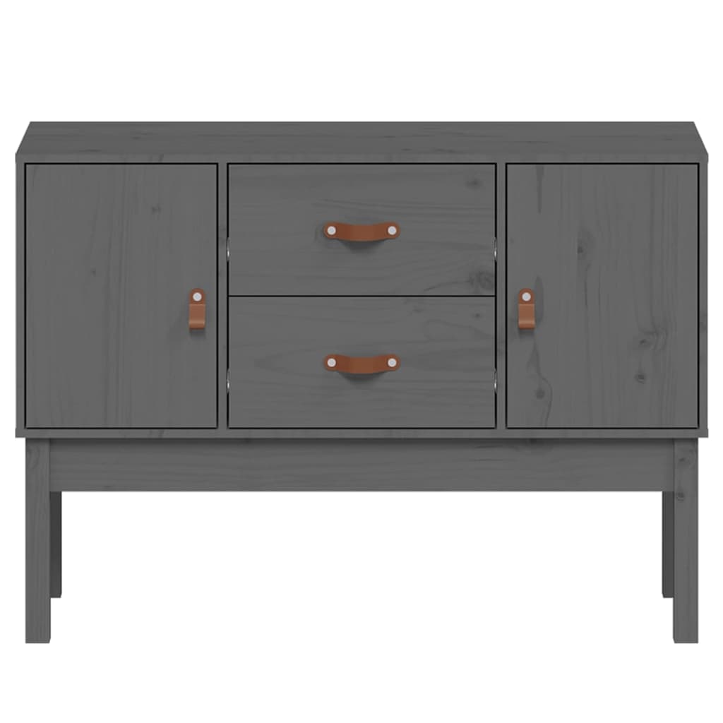 vidaXL Servantă, gri, 110x40x78 cm, lemn masiv de pin