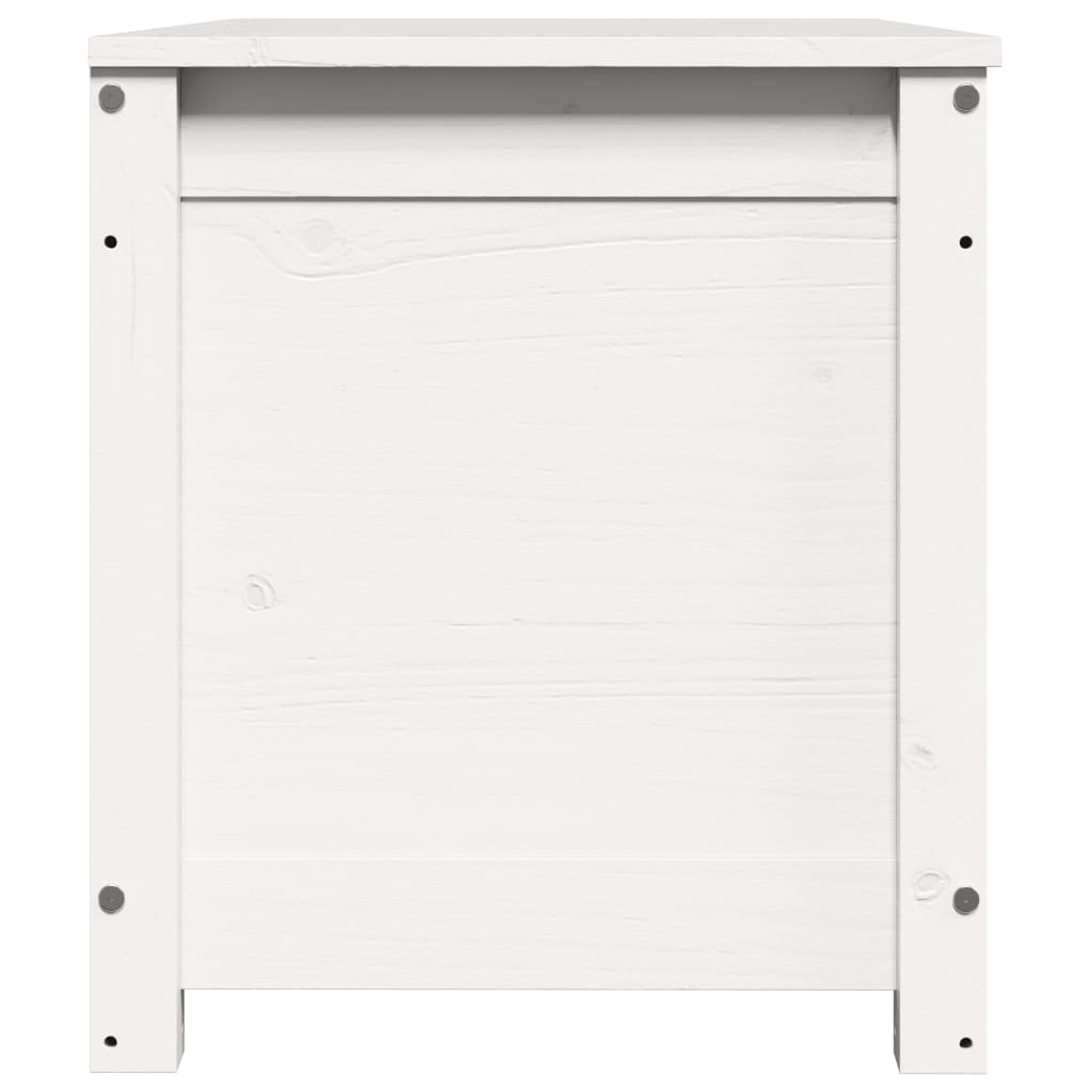 vidaXL Cutie de depozitare, alb, 80x40x45,5 cm, lemn masiv de pin vidaXL Cutie de depozitare, alb, 80x40x45,5 cm, lemn masiv de pin