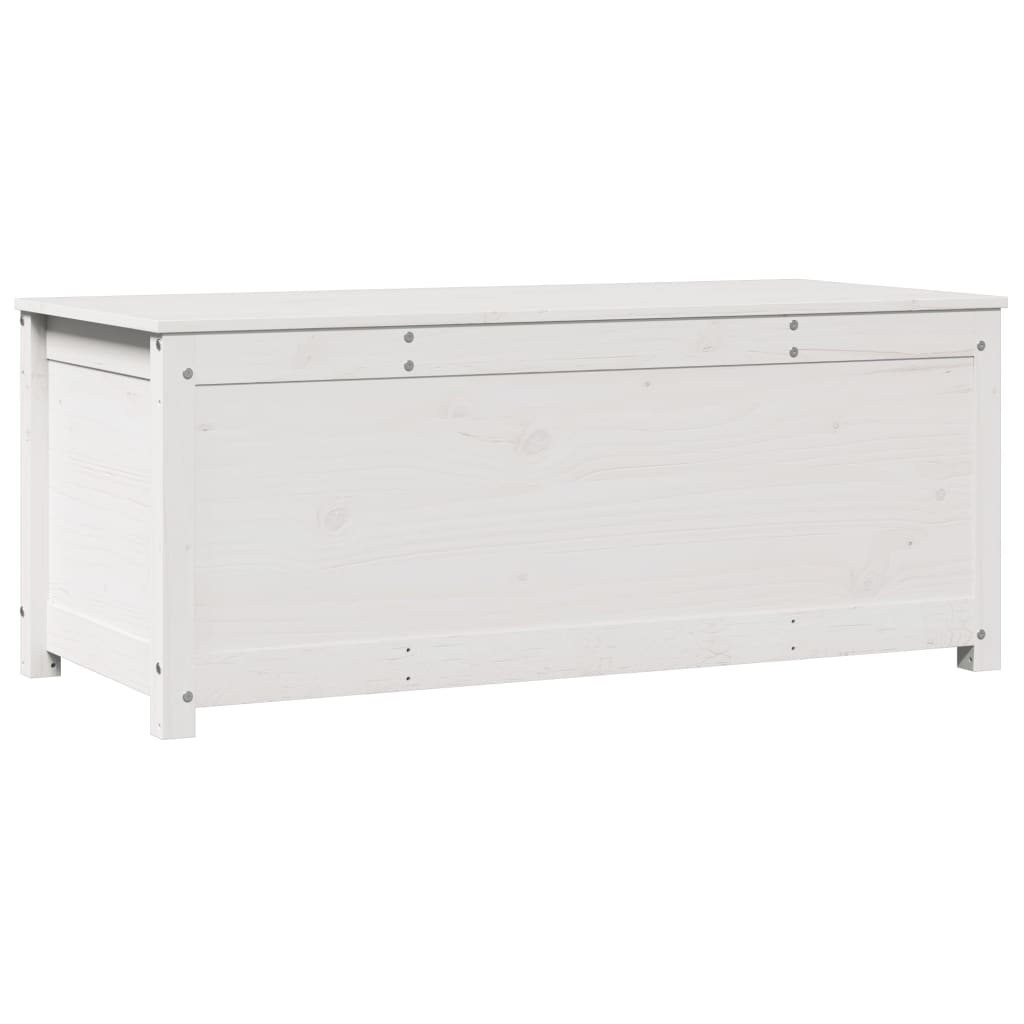 vidaXL Cutie de depozitare, alb, 110x50x45,5 cm, lemn masiv de pin vidaXL Cutie de depozitare, alb, 110x50x45,5 cm, lemn masiv de pin