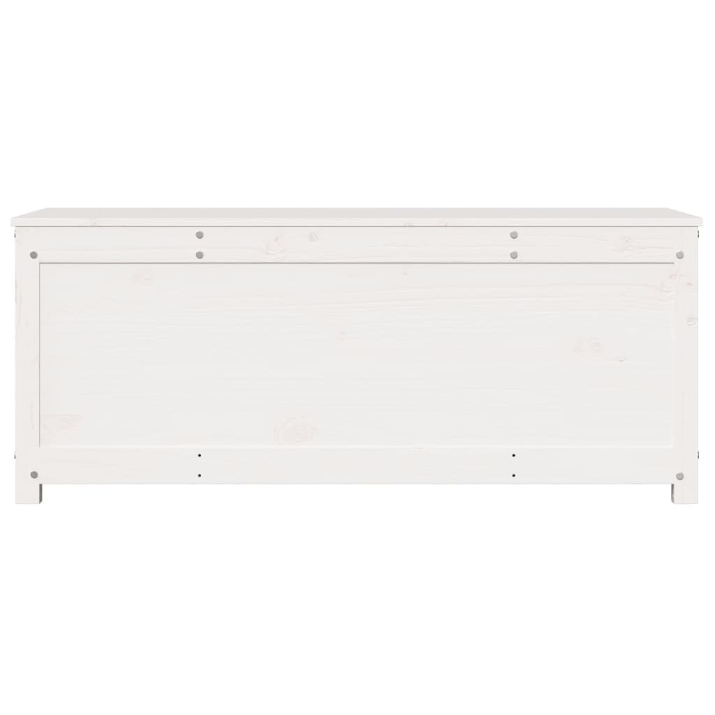 vidaXL Cutie de depozitare, alb, 110x50x45,5 cm, lemn masiv de pin vidaXL Cutie de depozitare, alb, 110x50x45,5 cm, lemn masiv de pin