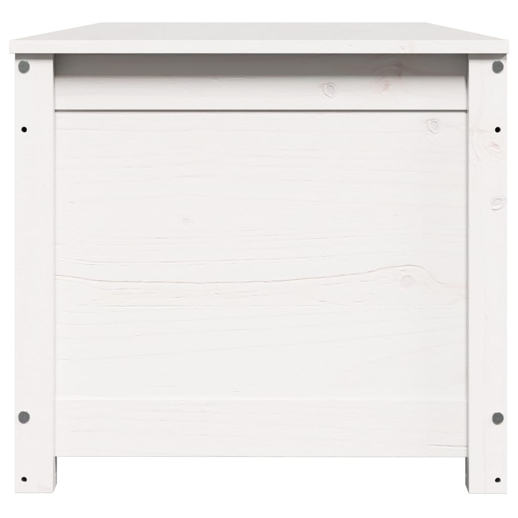 vidaXL Cutie de depozitare, alb, 110x50x45,5 cm, lemn masiv de pin vidaXL Cutie de depozitare, alb, 110x50x45,5 cm, lemn masiv de pin