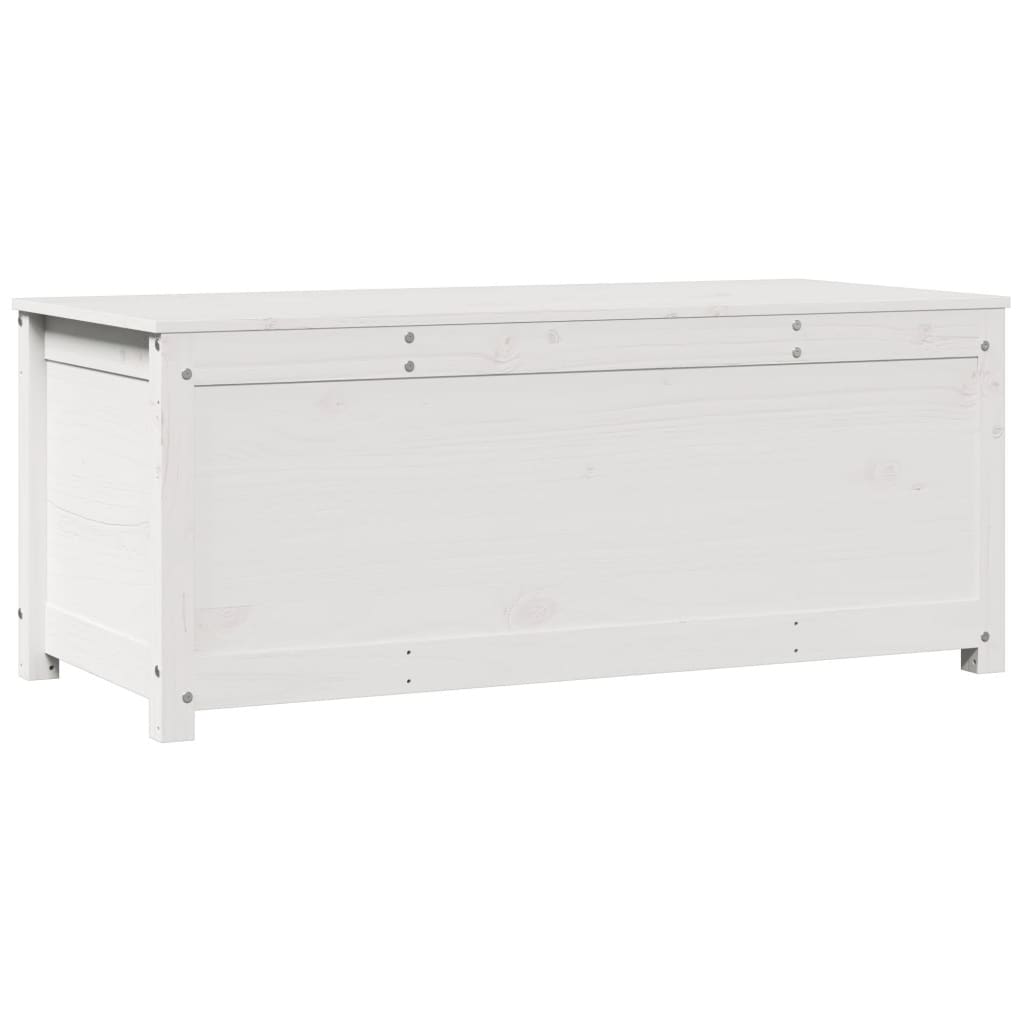 vidaXL Cutie de depozitare, alb, 110x50x45,5 cm, lemn masiv de pin vidaXL Cutie de depozitare, alb, 110x50x45,5 cm, lemn masiv de pin