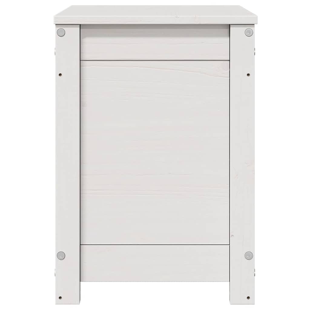 vidaXL Cutie de depozitare, alb, 60x32x45,5 cm, lemn masiv de pin vidaXL Cutie de depozitare, alb, 60x32x45,5 cm, lemn masiv de pin